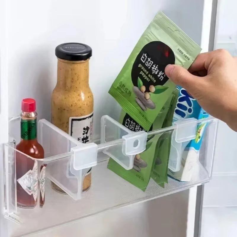 4 Pieces Refrigerator Storage Divider Boards for Organizing Bottles and Cans in the Kitchen and Fridge